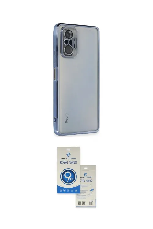 ieg™ Redmi Note 10 Pro Kılıf Vadi Minimal - Şeffaf Royal Nano Ekran Koruyucu