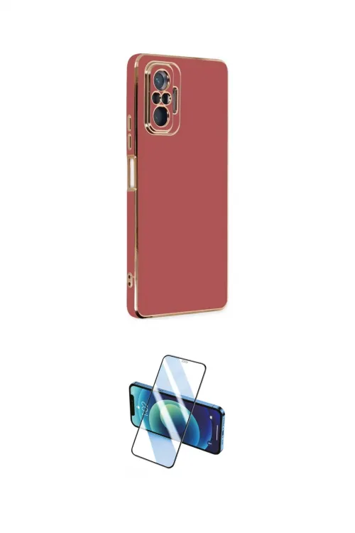 ieg™ Redmi Note 10 Pro Kılıf Yankı Serisi - Siyah 3D Antistatik Cam Ekran Koruyucu