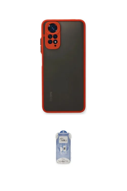ieg™ Redmi Note 11 Kılıf Ahenk Çizgi Serisi - Siyah Joko Magic 5D Cam
