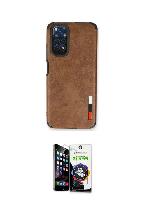ieg™ Redmi Note 11 Kılıf Doruk Asil Koleksiyonu - Şeffaf Temperli Cam Ekran Koruyucu