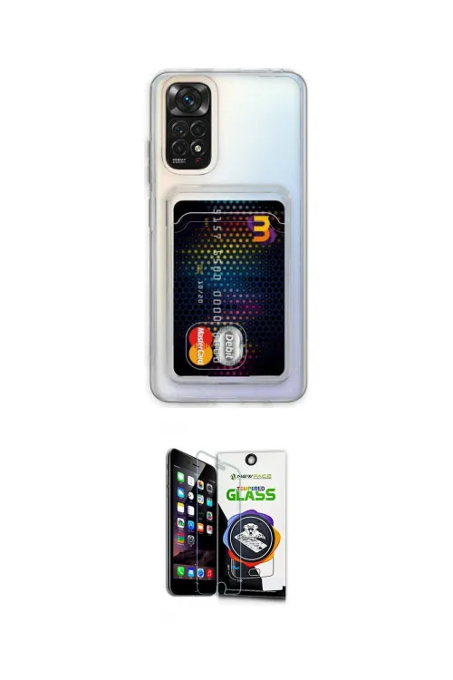 ieg™ Redmi Note 11 Kılıf Doruk Klasik Koleksiyonu - Şeffaf Temperli Cam Ekran Koruyucu