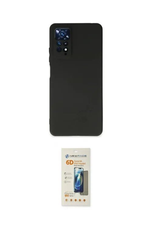 ieg™ Redmi Note 11 Kılıf Kozmos Yansıma Özel Seri - Siyah 6D Mat Seramik Hayalet Nano Ekran Koruyucu