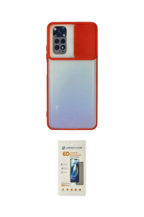 ieg™ Redmi Note 11 Kılıf Vadi Çizgi - Siyah 6D Mat Seramik Hayalet Nano Ekran Koruyucu