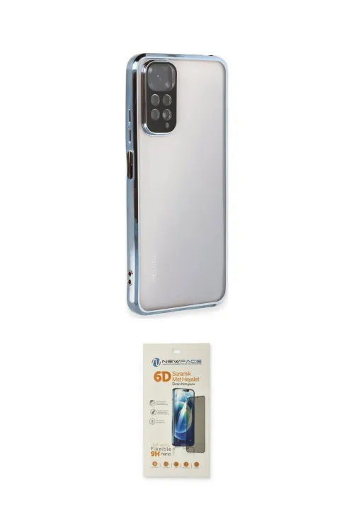 ieg™ Redmi Note 11 Kılıf Vadi Minimal - Siyah 6D Mat Seramik Hayalet Nano Ekran Koruyucu