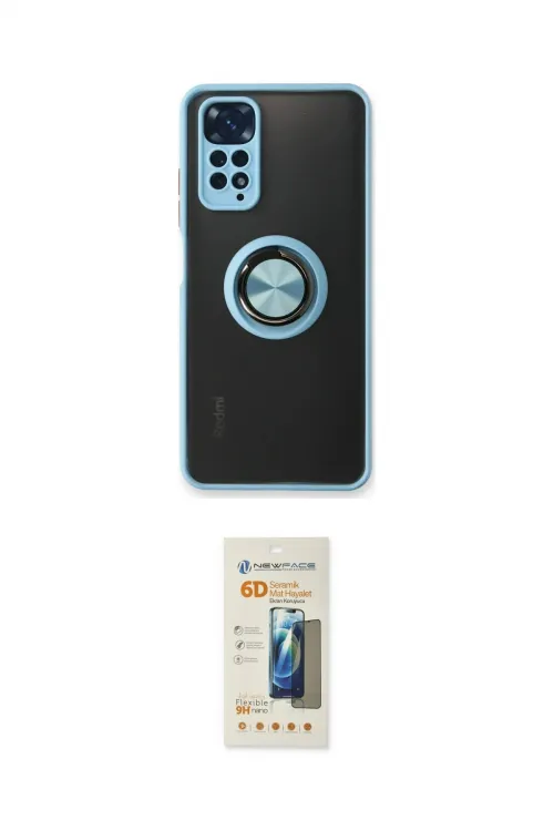 ieg™ Redmi Note 11 Kılıf Yörünge Çizgi - Siyah 6D Mat Seramik Hayalet Nano Ekran Koruyucu