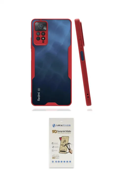 ieg™ Redmi Note 11 Pro Kılıf Atlas Asil Serisi - Siyah Mat Seramik Nano Ekran Koruyucu