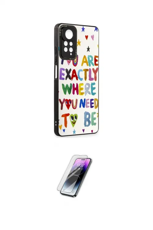 ieg™ Redmi Note 11 Pro Kılıf Odak Klasik Serisi - Şeffaf Pasifik Cam Ekran Koruyucu