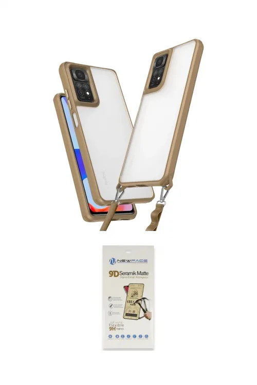 ieg™ Redmi Note 11 Pro Kılıf Ufuk Klasik - Siyah Mat Seramik Nano Ekran Koruyucu