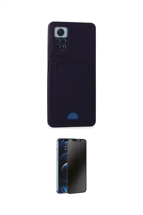 ieg™ Redmi Note 11 Pro Kılıf Vadi Çizgi Prime - Siyah 3D Antistatik Hayalet Cam Ekran Koruyucu