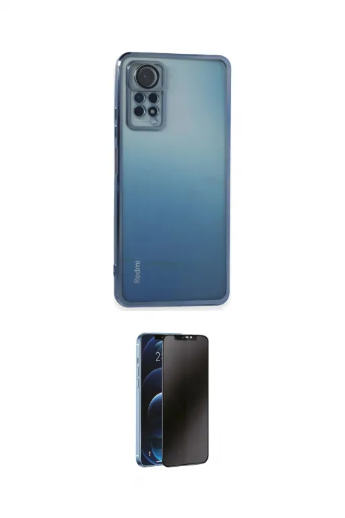ieg™ Redmi Note 11 Pro Kılıf Vadi Minimal - Siyah 3D Antistatik Hayalet Cam Ekran Koruyucu