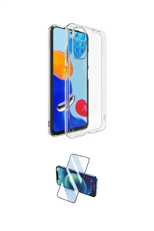 ieg™ Redmi Note 11 Pro Kılıf Zirve Doku - Siyah 3D Antistatik Seramik Nano Ekran Koruyucu