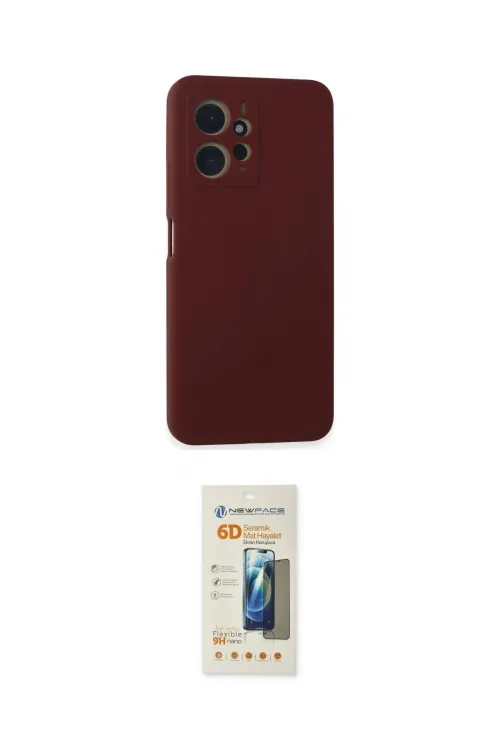 ieg™ Redmi Note 12 4G Kılıf Ahenk Serisi - Siyah 6D Mat Seramik Hayalet Nano Ekran Koruyucu