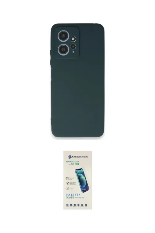 ieg™ Redmi Note 12 4G Kılıf Kozmos Yansıma Özel Seri - Şeffaf Pasifik Cam Ekran Koruyucu