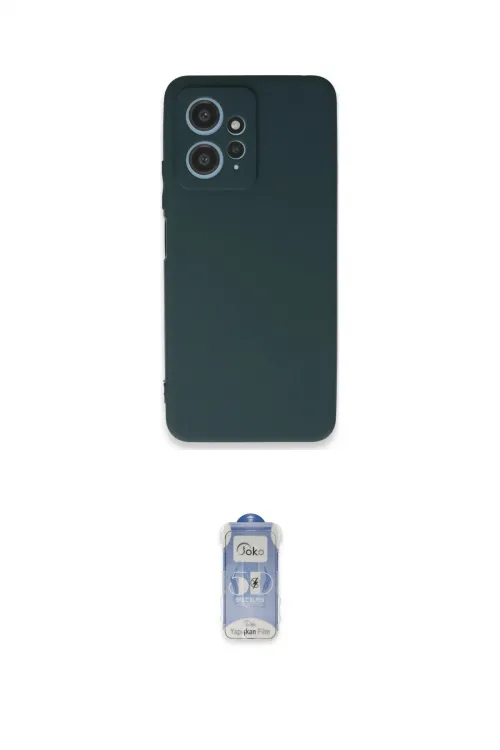 ieg™ Redmi Note 12 4G Kılıf Kozmos Yansıma Özel Seri - Siyah Joko Magic 5D Cam
