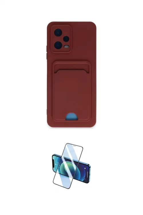 ieg™ Redmi Note 12 4G Kılıf Vadi Çizgi Prime - Siyah 3D Antistatik Cam Ekran Koruyucu