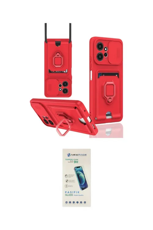 ieg™ Redmi Note 12 4G Kılıf Vadi Form Prime - Şeffaf Pasifik Cam Ekran Koruyucu