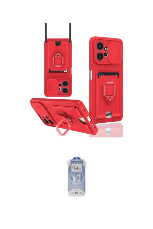 ieg™ Redmi Note 12 4G Kılıf Vadi Form Prime - Siyah Joko Magic 5D Cam