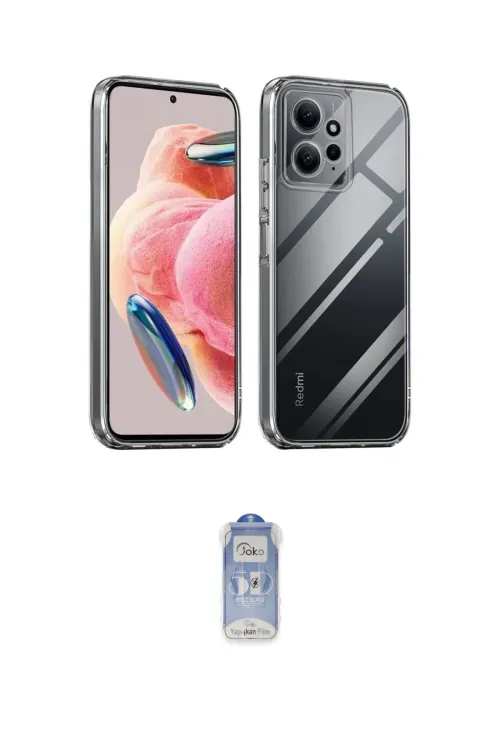 ieg™ Redmi Note 12 4G Kılıf Zirve Doku - Siyah Joko Magic 5D Cam