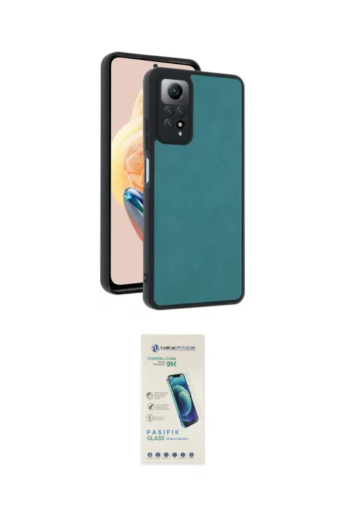 ieg™ Redmi Note 12 Pro 4G Kılıf Kıvılcım Işık Serisi - Şeffaf Pasifik Cam Ekran Koruyucu