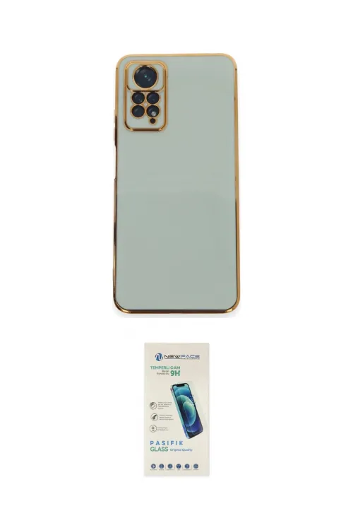 ieg™ Redmi Note 12 Pro 4G Kılıf Yankı Serisi - Şeffaf Pasifik Cam Ekran Koruyucu