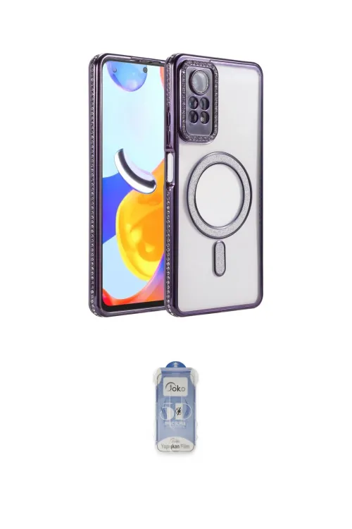 ieg™ Redmi Note 12 Pro 4G Kılıf Zirve Doku Prime - Siyah Joko Magic 5D Cam