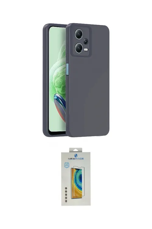 ieg™ Redmi Note 12 Pro 5G Kılıf Ahenk Serisi - Siyah Polymer Nano Ekran Koruyucu