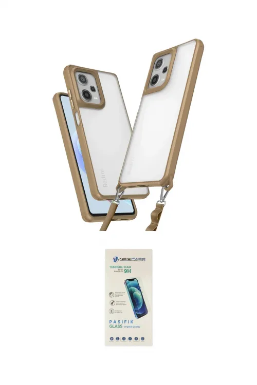 ieg™ Redmi Note 12 Pro 5G Kılıf Ufuk Klasik - Şeffaf Pasifik Cam Ekran Koruyucu