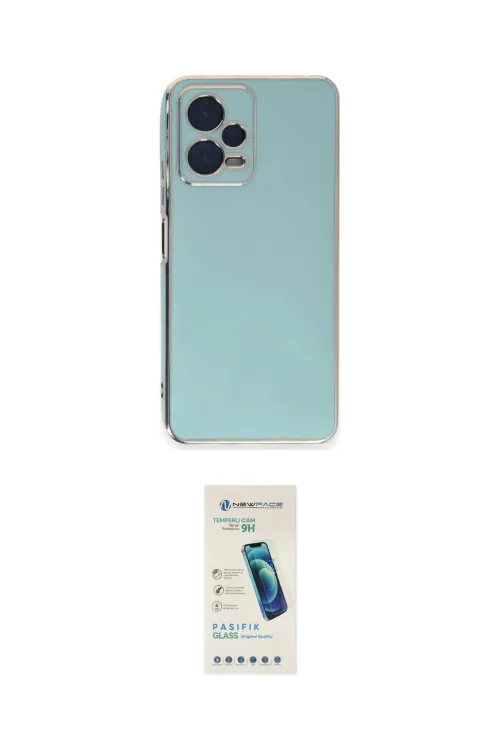 ieg™ Redmi Note 12 Pro 5G Kılıf Yankı Serisi - Şeffaf Pasifik Cam Ekran Koruyucu