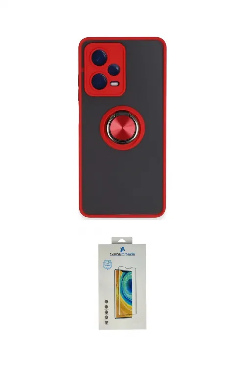 ieg™ Redmi Note 12 Pro 5G Kılıf Yörünge Çizgi - Siyah Polymer Nano Ekran Koruyucu