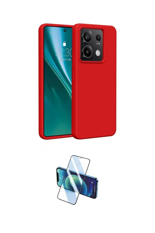 ieg™ Redmi Note 13 4G Kılıf Kozmos Yansıma Özel Seri - Siyah 3D Antistatik Seramik Nano Ekran Koruyucu