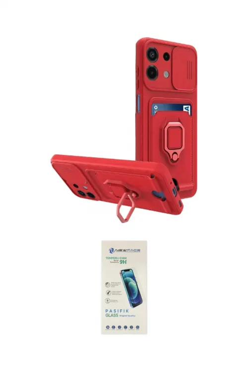 ieg™ Redmi Note 13 4G Kılıf Vadi Form Prime - Şeffaf Pasifik Cam Ekran Koruyucu