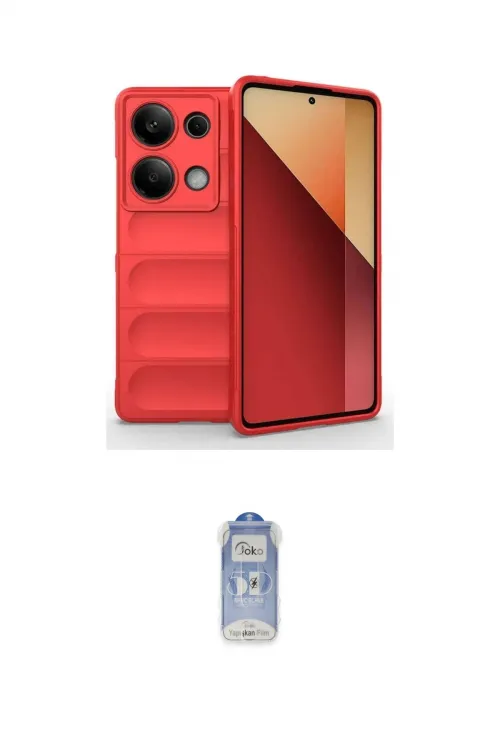 ieg™ Redmi Note 13 Pro 4G Kılıf Atlas Koleksiyonu - Siyah Joko Magic 5D Cam