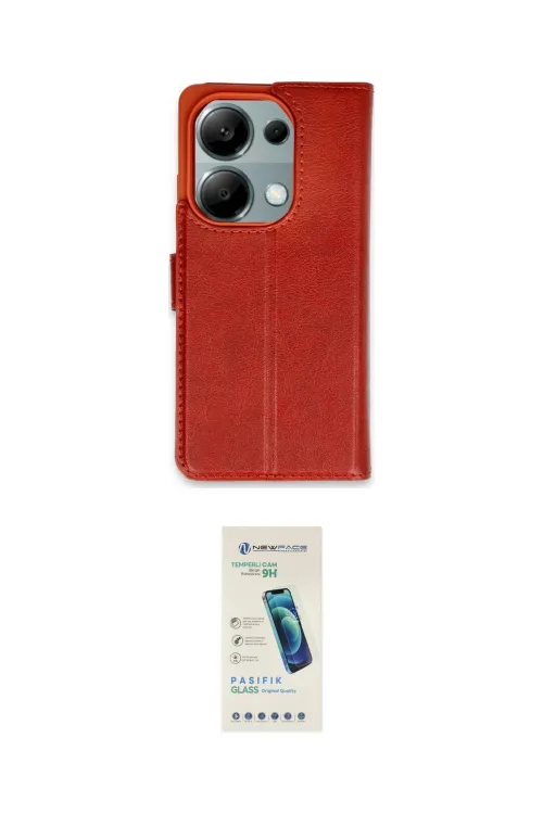 ieg™ Redmi Note 13 Pro 4G Kılıf Siluet Işık Serisi - Şeffaf Pasifik Cam Ekran Koruyucu