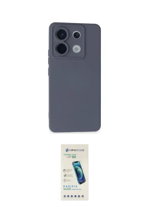 ieg™ Redmi Note 13 Pro 5G Kılıf Ahenk Serisi - Şeffaf Pasifik Cam Ekran Koruyucu
