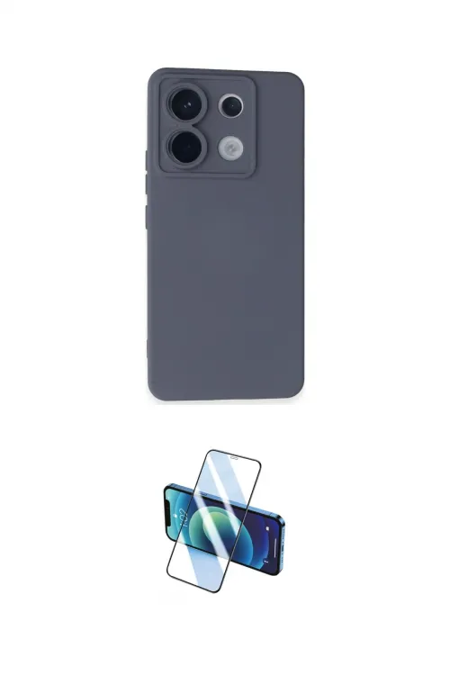 ieg™ Redmi Note 13 Pro 5G Kılıf Ahenk Serisi - Siyah 3D Antistatik Cam Ekran Koruyucu