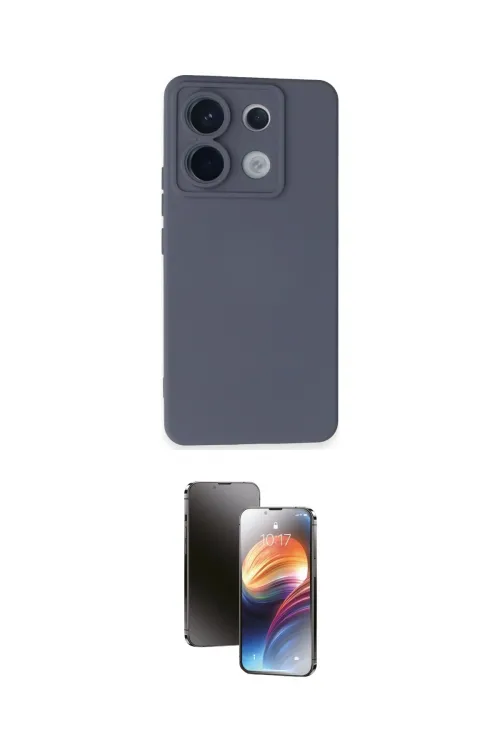ieg™ Redmi Note 13 Pro 5G Kılıf Ahenk Serisi - Siyah 3D Antistatik Mat Seramik Nano Ekran Koruyucu