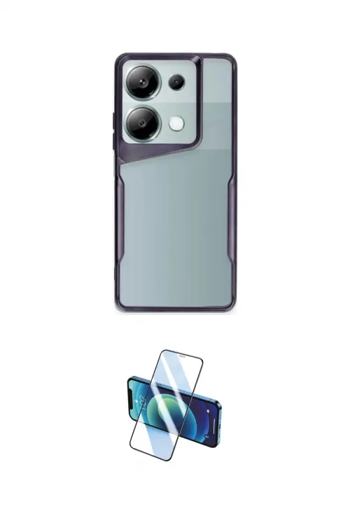 ieg™ Redmi Note 13 Pro 5G Kılıf Akış Çizgi Koleksiyonu - Siyah 3D Antistatik Cam Ekran Koruyucu