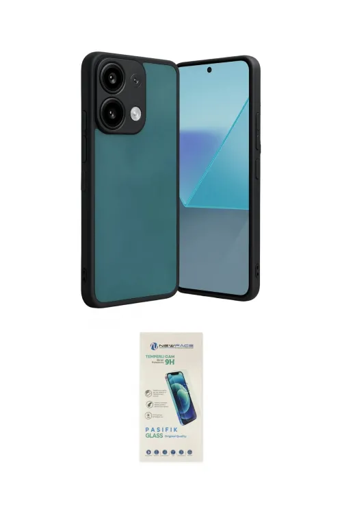 ieg™ Redmi Note 13 Pro 5G Kılıf Kıvılcım Işık Serisi - Şeffaf Pasifik Cam Ekran Koruyucu