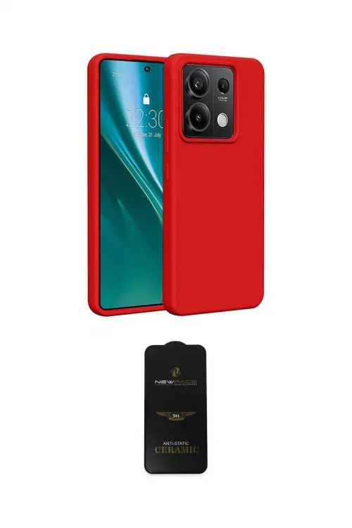 ieg™ Redmi Note 13 Pro 5G Kılıf Kozmos Yansıma Özel Seri - Siyah 6D Antistatik Mat Seramik Hayalet Nano Ekran Koruyucu