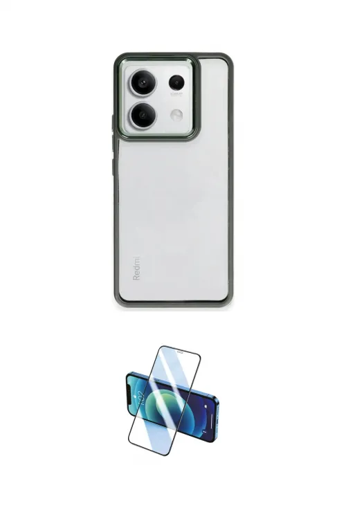 ieg™ Redmi Note 13 Pro 5G Kılıf Nova Işık Serisi - Siyah 3D Antistatik Cam Ekran Koruyucu