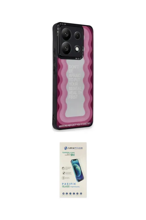 ieg™ Redmi Note 13 Pro 5G Kılıf Odak Klasik Serisi - Şeffaf Pasifik Cam Ekran Koruyucu