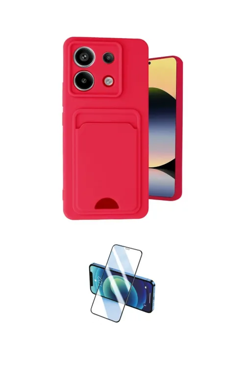 ieg™ Redmi Note 13 Pro 5G Kılıf Vadi Çizgi Prime - Siyah 3D Antistatik Cam Ekran Koruyucu