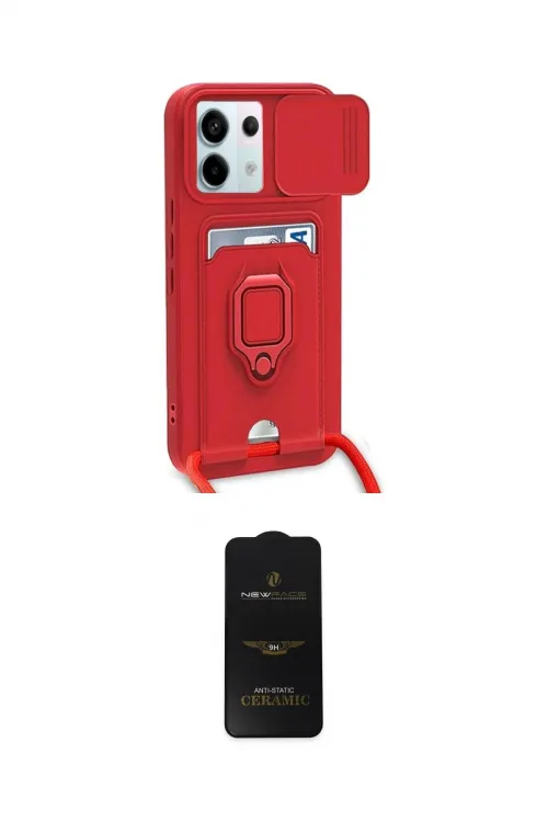 ieg™ Redmi Note 13 Pro 5G Kılıf Vadi Form Prime - Siyah 6D Antistatik Mat Seramik Hayalet Nano Ekran Koruyucu