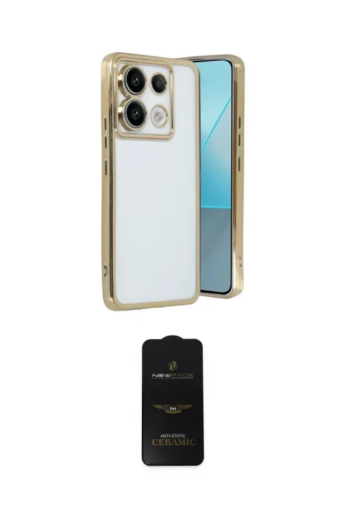 ieg™ Redmi Note 13 Pro 5G Kılıf Vadi Minimal - Siyah 6D Antistatik Mat Seramik Hayalet Nano Ekran Koruyucu