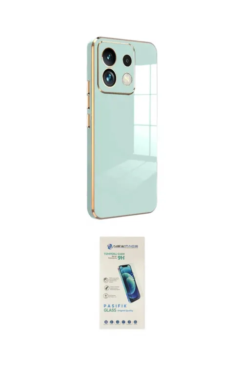 ieg™ Redmi Note 13 Pro 5G Kılıf Yankı Serisi - Şeffaf Pasifik Cam Ekran Koruyucu
