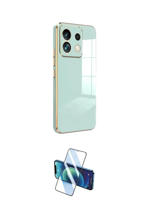 ieg™ Redmi Note 13 Pro 5G Kılıf Yankı Serisi - Siyah 3D Antistatik Cam Ekran Koruyucu
