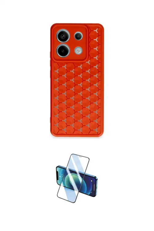 ieg™ Redmi Note 13 Pro 5G Kılıf Zirve Form - Siyah 3D Antistatik Cam Ekran Koruyucu