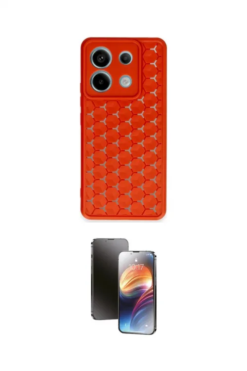 ieg™ Redmi Note 13 Pro 5G Kılıf Zirve Form - Siyah 3D Antistatik Mat Seramik Nano Ekran Koruyucu