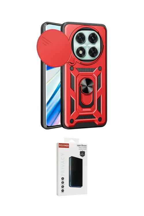 ieg™ Redmi Note 14 Pro 4G Kılıf Ahenk Klasik - Şeffaf Hayalet Polymer Nano Ekran Koruyucu
