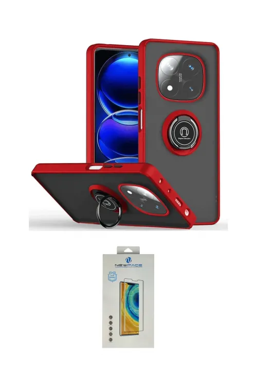 ieg™ Redmi Note 14 Pro 4G Kılıf Yörünge Çizgi - Şeffaf Polymer Nano Ekran Koruyucu